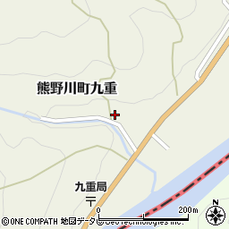 和歌山県新宮市熊野川町九重414周辺の地図