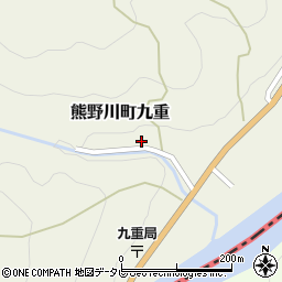 和歌山県新宮市熊野川町九重406周辺の地図
