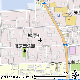 愛媛県松山市姫原3丁目7-17周辺の地図