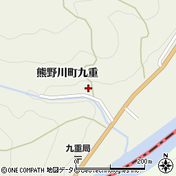 和歌山県新宮市熊野川町九重410周辺の地図