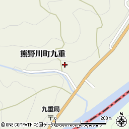 和歌山県新宮市熊野川町九重416周辺の地図