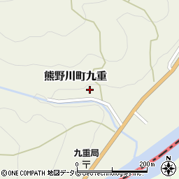 和歌山県新宮市熊野川町九重408周辺の地図