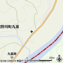和歌山県新宮市熊野川町九重448周辺の地図