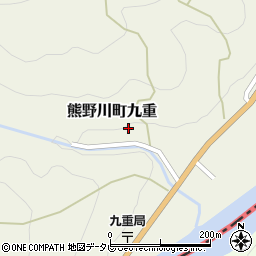 和歌山県新宮市熊野川町九重404周辺の地図