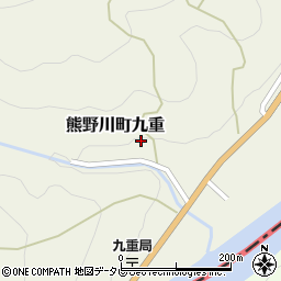 和歌山県新宮市熊野川町九重409周辺の地図