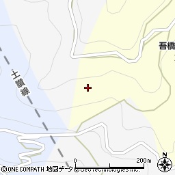 徳島県三好市西祖谷山村下吾橋260周辺の地図