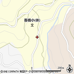 徳島県三好市西祖谷山村下吾橋306周辺の地図