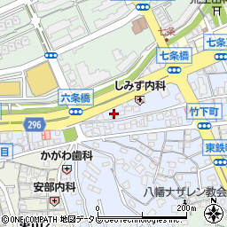 福岡県北九州市八幡東区荒生田周辺の地図