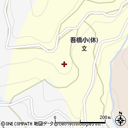 徳島県三好市西祖谷山村下吾橋286周辺の地図
