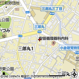 福岡県北九州市小倉北区三郎丸周辺の地図
