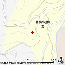 徳島県三好市西祖谷山村下吾橋282周辺の地図