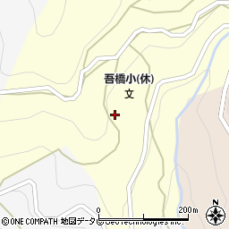 徳島県三好市西祖谷山村下吾橋299周辺の地図