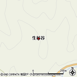 徳島県那賀郡那賀町中山生杉谷周辺の地図