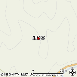徳島県那賀町（那賀郡）中山（生杉谷）周辺の地図