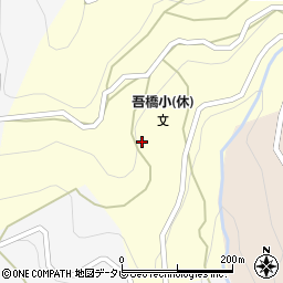 徳島県三好市西祖谷山村下吾橋301周辺の地図