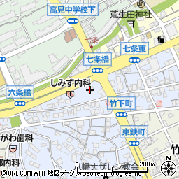 福岡銀行七条支店周辺の地図