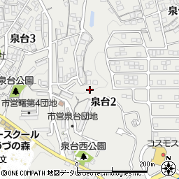 福岡県北九州市小倉北区泉台周辺の地図