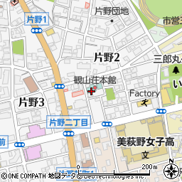 観山荘本館周辺の地図