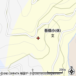 徳島県三好市西祖谷山村下吾橋279周辺の地図