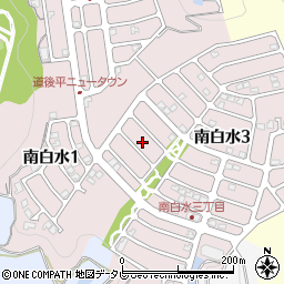 愛媛県松山市南白水周辺の地図