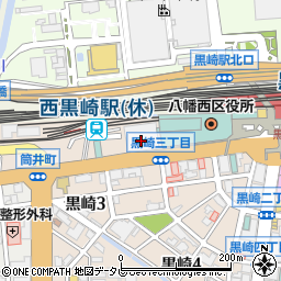 北九州市市営黒崎駅西駐車場周辺の地図