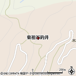 徳島県三好市東祖谷釣井周辺の地図