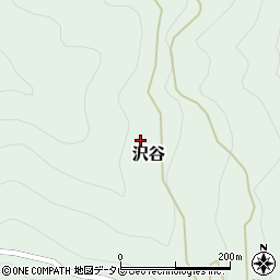 徳島県那賀郡那賀町沢谷野中周辺の地図