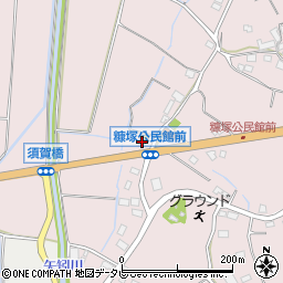 セブンイレブン岡垣ぬか塚店周辺の地図