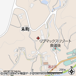 愛媛県松山市末町周辺の地図