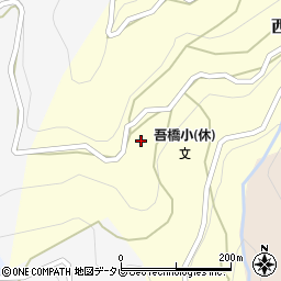 徳島県三好市西祖谷山村下吾橋周辺の地図