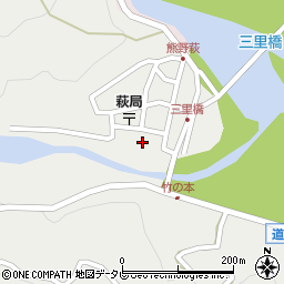 和歌山県田辺市本宮町伏拝962周辺の地図