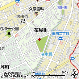 福岡県北九州市八幡東区茶屋町周辺の地図