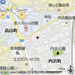 寺田商店光輪閣内浜本館周辺の地図