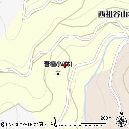 徳島県三好市西祖谷山村下吾橋227周辺の地図