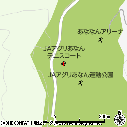 ＪＡアグリあなんテニスコート（徳島県南部健康運動公園庭球場）周辺の地図