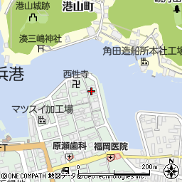 武士末釣船・釣具　三津店周辺の地図