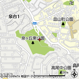 泉ヶ丘東公園トイレ周辺の地図