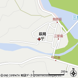 和歌山県田辺市本宮町伏拝967周辺の地図
