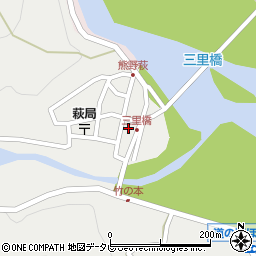 和歌山県田辺市本宮町伏拝956周辺の地図