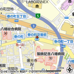 トヨタカローラ博多　春の町店周辺の地図