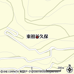 徳島県三好市東祖谷久保周辺の地図