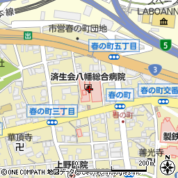 福岡銀行済生会八幡総合病院 ＡＴＭ周辺の地図