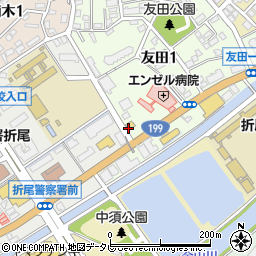 セブンイレブン八幡友田１丁目店周辺の地図