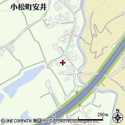 愛媛県西条市小松町安井甲周辺の地図