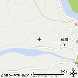 和歌山県田辺市本宮町伏拝1057周辺の地図