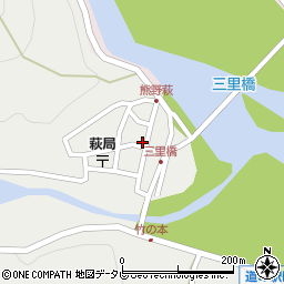 和歌山県田辺市本宮町伏拝1004周辺の地図