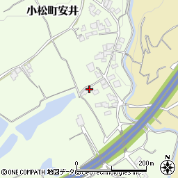 愛媛県西条市小松町安井84周辺の地図