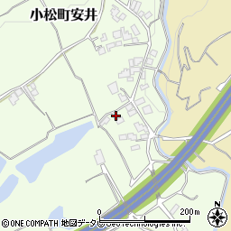 愛媛県西条市小松町安井85-2周辺の地図