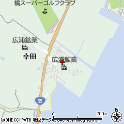 徳島県阿南市橘町（幸田）周辺の地図
