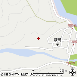 和歌山県田辺市本宮町伏拝966周辺の地図